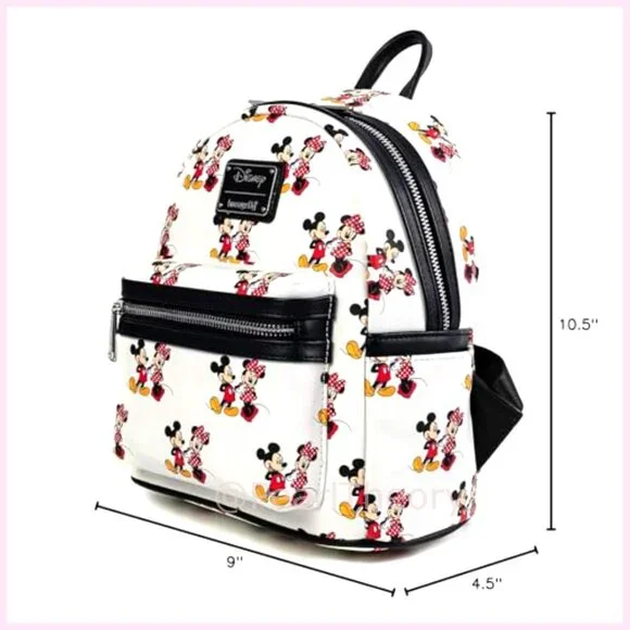 Faux Leather Double Strap Shoulder Bag Purse with Printed Details